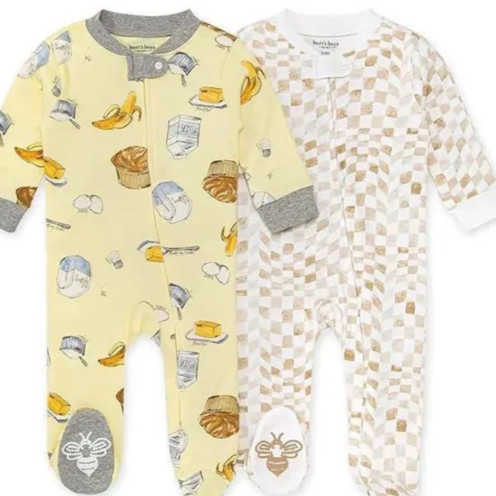 Burts Bees Baby Wavy Plaid Onesie